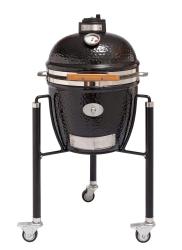 Monolith Kamado gril na dreven uhlie Junior Pro Series 2.0 ierny s vozkom