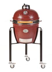 Monolith Kamado gril na dreven uhlie Junior Pro Series 2.0 erven s vozkom